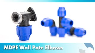 MDPE Wall Plate Elbow Pipe Fittings  Product Overview  Pipestock [upl. by Antonio]