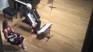 Satie cabaret songs  Mary Spencer Knapp Soprano Robert Young McMahan Accordion [upl. by Anitreb]