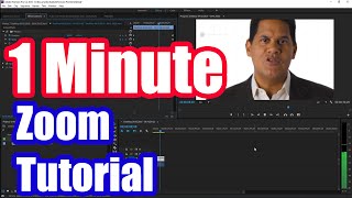 How to Zoom in Adobe Premiere Pro CC Fast Tutorial [upl. by Nnaecyoj235]