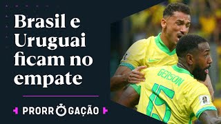 GERSON MARCA GOLAÇO MAS BRASIL EMPATA COM O URUGUAI EM MAIS UM JOGO COM VAIAS PARA A SELEÇÃO [upl. by Mehta20]