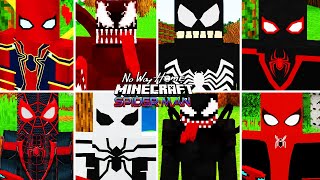 TOP 6 MELHORES ADDONS DO HOMEM ARANHA VENOM E CARNIFICINA PARA MINECRAFT PEWINDOWS 10 [upl. by Hanad]