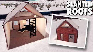 Bloxburg SLANTED ROOF Tutorial [upl. by Leal]