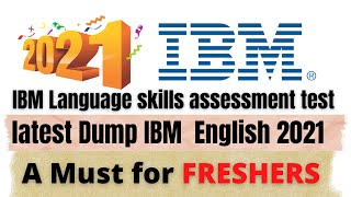 ibm language skills assessment test 2021 I latest ibm pattern english I ibm verbal ability [upl. by Naot]