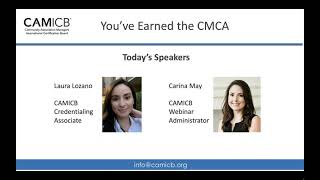 The CMCA Recertification Process  Keeping Your CMCA Up and Stress Level Down [upl. by Clemen]