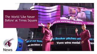 The World Like Never Before at Times Square  Qatar Airways [upl. by Ihtak]