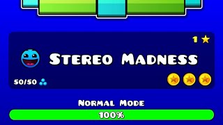 Geometry Dash Level 1 STEREO MADNESS  All 3 Coins Guide [upl. by Xaviera]