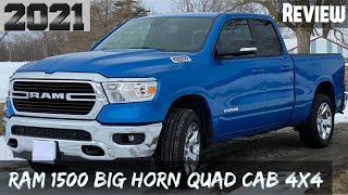 RAM 1500 BIG HORN QUAD CAB 4X4 2021 InDepth Walkthrough💙InteriorExterior and REVIEW [upl. by Aicilyhp]