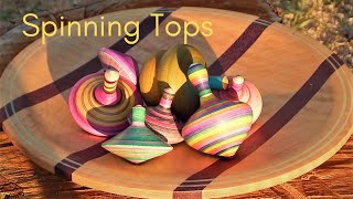 Easy Woodturning Projects Episode 3  Spinning Tops [upl. by Lapides]