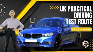 UK Practical driving test route 9 0ct 2023 Morden [upl. by Aneleve]