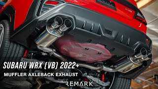 REMARK Subaru WRX VB 2022  Muffler Version Axleback Exhaust [upl. by Cristal]