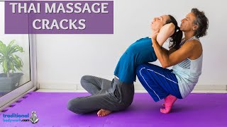 Thai Massage Cracks  Realigning Bones and Joints [upl. by Trygve879]