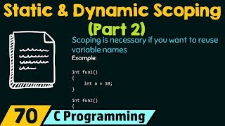 Static and Dynamic Scoping Part2 [upl. by Nadab404]