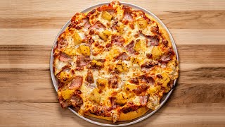 Hawaiian Pizza Recipe  Pineapple and Ham Pizza [upl. by Aerdnwahs]