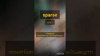 Sparse Pronunciation And meaning in malayalam For Kerala PSC [upl. by Stew]