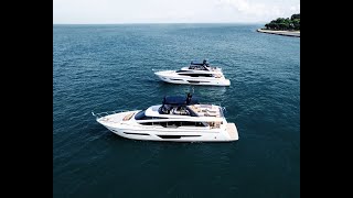 Luxury Flybridge Yacht  Ferretti Yachts 780 in Singapore  Ferretti Group [upl. by Irrem885]