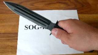 SOG Fusion Fixation Dagger Knife FX10 Demonstration [upl. by Anayia]