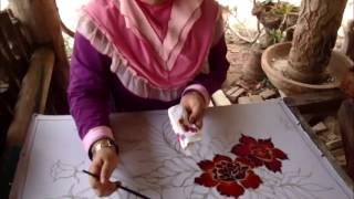 Chanting or Canting A Batik Step By Step [upl. by Jessey187]