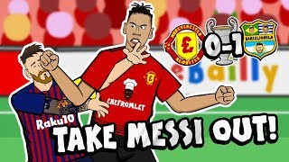 💥TAKE MESSI OUT💥 By Chris Smalling Man Utd vs Barcelona Champions League Parody Goal Highlights [upl. by Earej110]