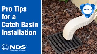 How to Install a Catch Basin  NDS Yard Drainage Systems [upl. by Anoirb]