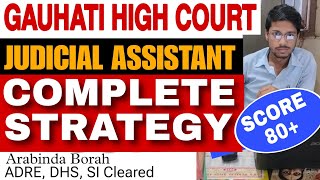 GAUHATI HIGH COURT JUDICIAL ASSISTANT EXAM PATTERN CUT OFF STRATEGY EXAM DATE ARABINDA BORAH [upl. by Odlaniger]