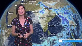 Helen Willetts BBC Weather 23Jul2018 [upl. by Mikihisa209]