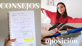 10 consejos para estudiar oposiciones y APROBAR ✅  Así he sacado plaza de A1 A2 y C1 [upl. by Eenert519]