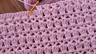 SUPER EASY Crochet Pattern for Beginners Waistcoat AMAZING Crochet Stitch for Blankets and Blankets [upl. by Anuahc823]