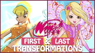 Winx Club  First amp Last Uses Of Each Transformation Seasons 1 to 8 [upl. by Teraj]