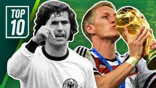 Die besten deutschen Fußballer aller Zeiten Top 10 Spieler der Fußballgeschichte Deutschlands [upl. by Hcelemile672]