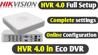 Hikvision HVR 40 Full setup with complete settings Hikvision dvr Online with Hikconnect app [upl. by Bywoods]