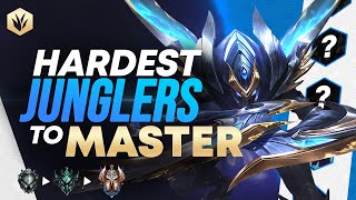 7 of the HARDEST Junglers to MASTER in League of Legends [upl. by Naimerej]