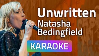 Natasha Bedingfield  Unwritten Karaoke version [upl. by Etz]