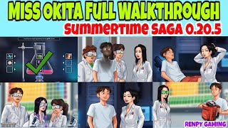 Miss Okita Full Walkthrough Summertime Saga 0205  Miss Okita Complete Storyline [upl. by Rezal]