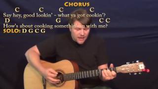 Hey Good Lookin Hank Williams Guitar Cover Lesson with ChordsLyrics [upl. by Gertrud]