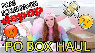 I GOT SCAMMED ON DEPOP  PO Box Haul amp Unboxing Pretty Pastel Parcels 2 [upl. by Refenej]