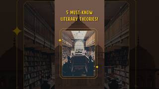 5 must know Literary Theories for every literature student  shorts viralshorts [upl. by Animahs]