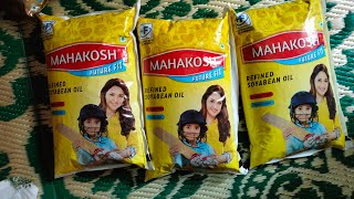 Mahakosh Future Fit Refined soyabean Oil Review Flipkart Groceryunboxing happiness [upl. by Juan43]