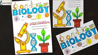 biology project  biology project front page design  Biology cover page design ideas  project work [upl. by Notfol980]