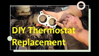 DIY 2005 Duramax Thermostat Replacement [upl. by Yerac]