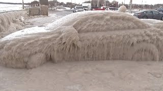 Watch The Infamous Ice Car Be Liberated From Frozen Shell [upl. by Bashemeth]