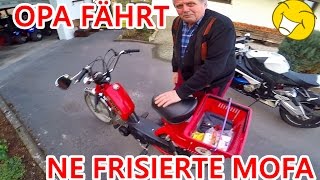 MEIN OPA FÄHRT NE FRISIERTE MOFA  SOLO MOFA VLOG [upl. by Ykcin]