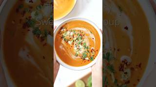 Thai Red Curry Sweet Potato Soup  Easy Delicious Quick Nutritionist Approved Recipe [upl. by Jaenicke11]