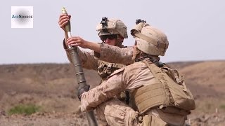 US Marines M224 60mm Lightweight Mortar Live Fire Exercise [upl. by Thorma544]