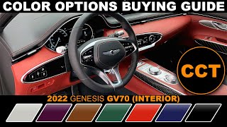 2022 Genesis GV70  Interior Color Options Buying Guide [upl. by Ingham]