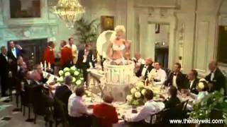 Virna Lisi  emerges from the cake [upl. by Nylra]