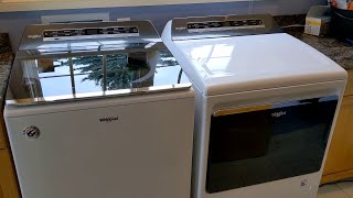 Review Whirlpool 47cu ft HighEfficiency TopLoad Washer with Pretreat Station amp Dryer [upl. by Lahsram]