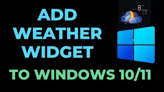 how to add weather widget to windows 10 [upl. by Ailemrac]