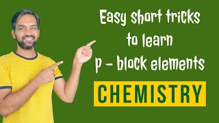 p block elements short tricks  Chemistry periodic table  Senthilnathan [upl. by Ateuqal702]