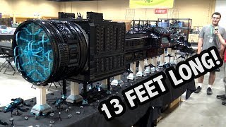 Giant LEGO Spaceship with Interior and Lights Brickworld Chicago 2018 [upl. by Ellen]