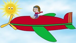 Im Flying In My Plane Nursery Rhyme for Babies and Toddlers from Sing and Learn [upl. by Fiora]